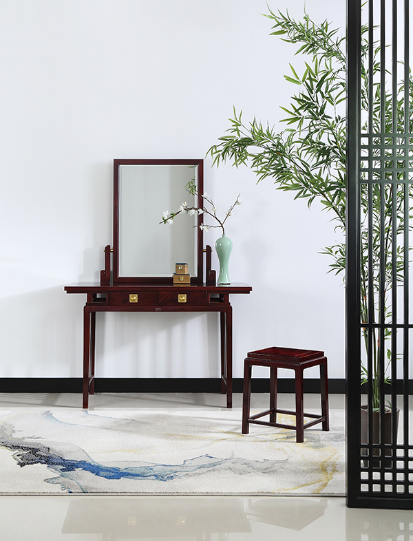 诗意东方梳妆台配镜凳