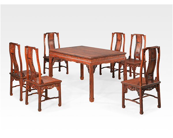 海南黄花梨仿古富贵长方台