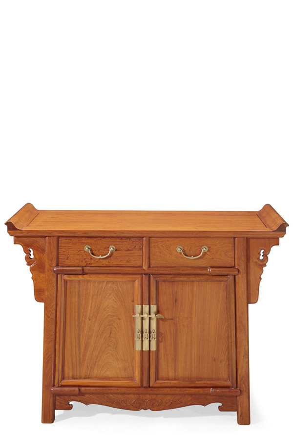 二斗二门花翘头柜