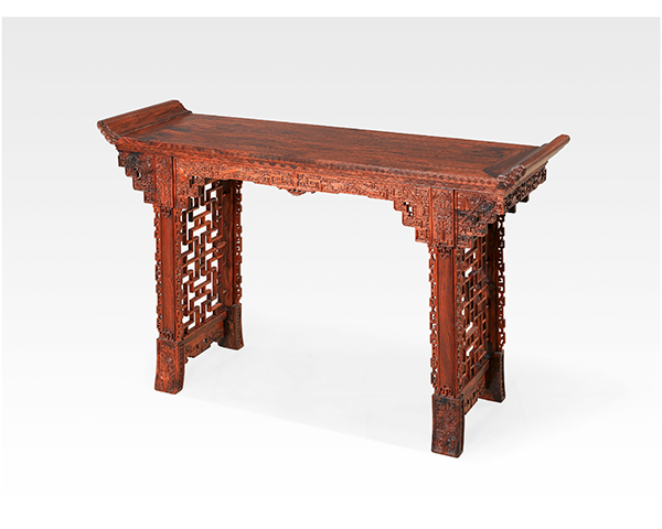 海南黄花梨翘头小条案